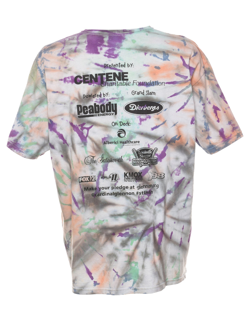 Multi-Colour Homers For Health Tie Dye T-shirt - XL