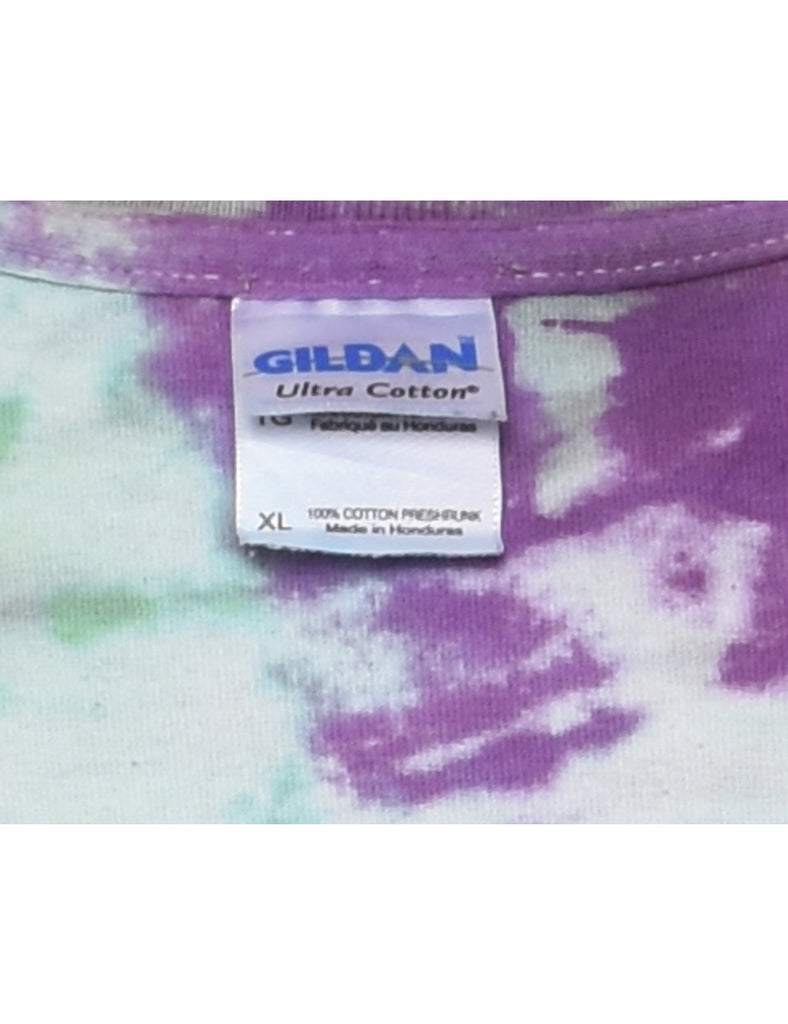 Multi-Colour Homers For Health Tie Dye T-shirt - XL