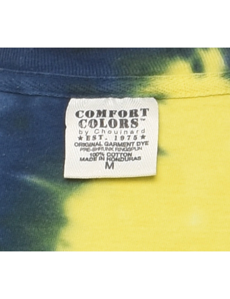 Multi-colour Long Sleeve Virginia Tie Dye T-shirt - M