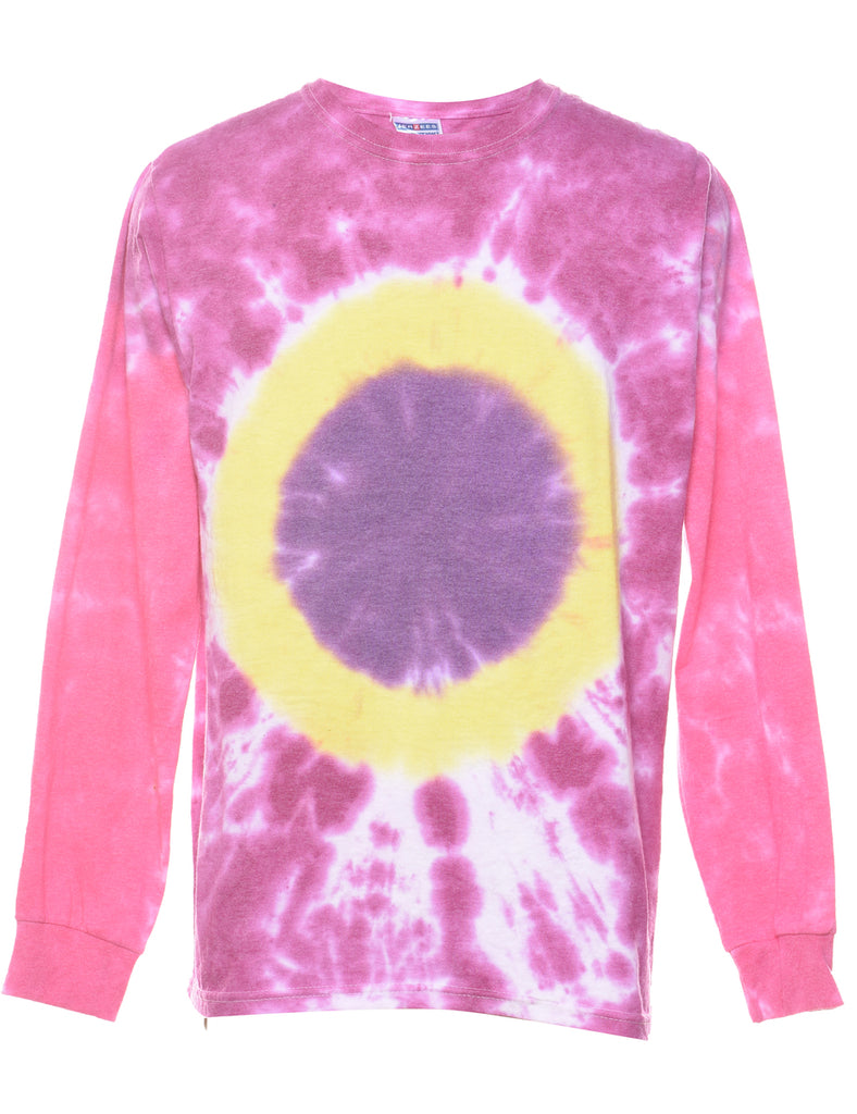 Multi-colour Tie Dye Long Sleeve T-shirt - M