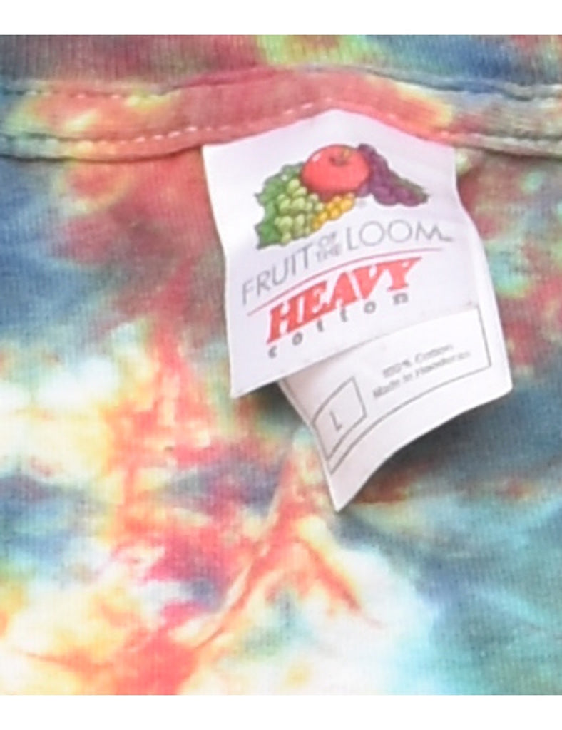 Multi-Colour Tie Dye T-Shirt - L