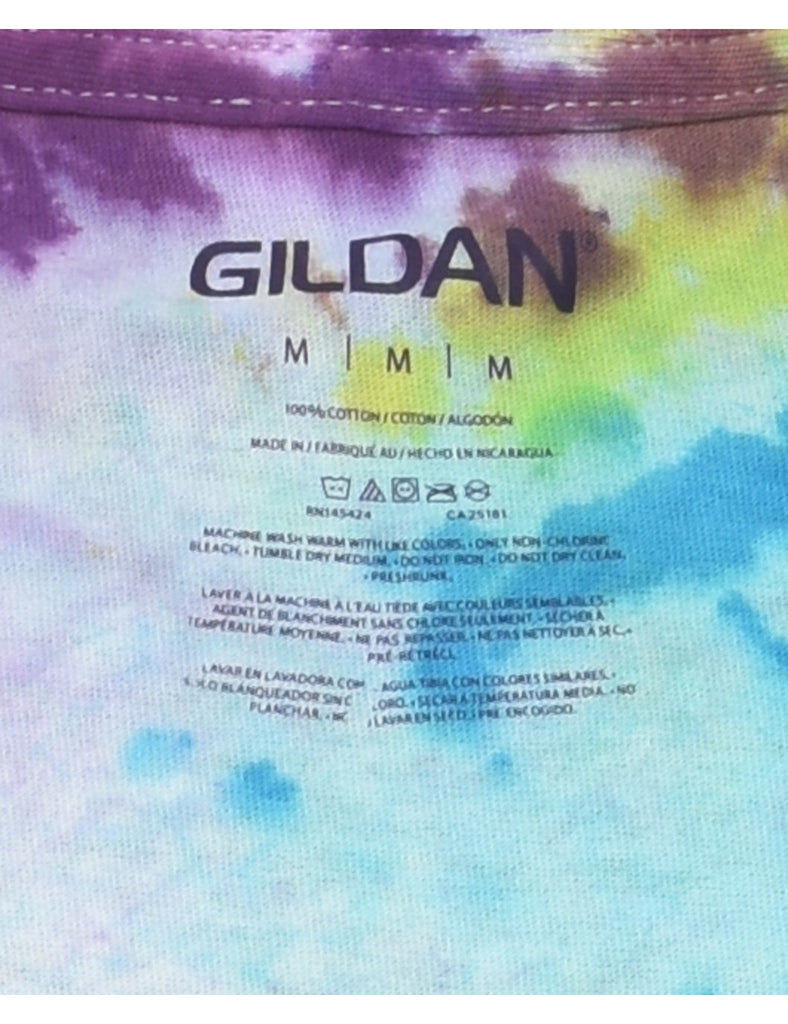 Multi-colour Tie Dye T-shirt - M