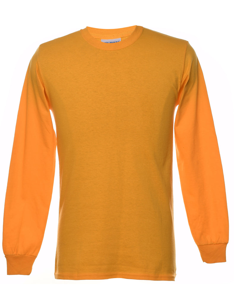 Mustard Plain T-shirt - S