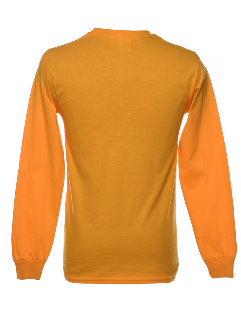Mustard Plain T-shirt - S