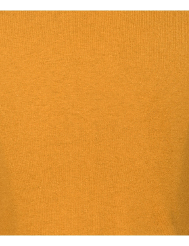 Mustard Plain T-shirt - S
