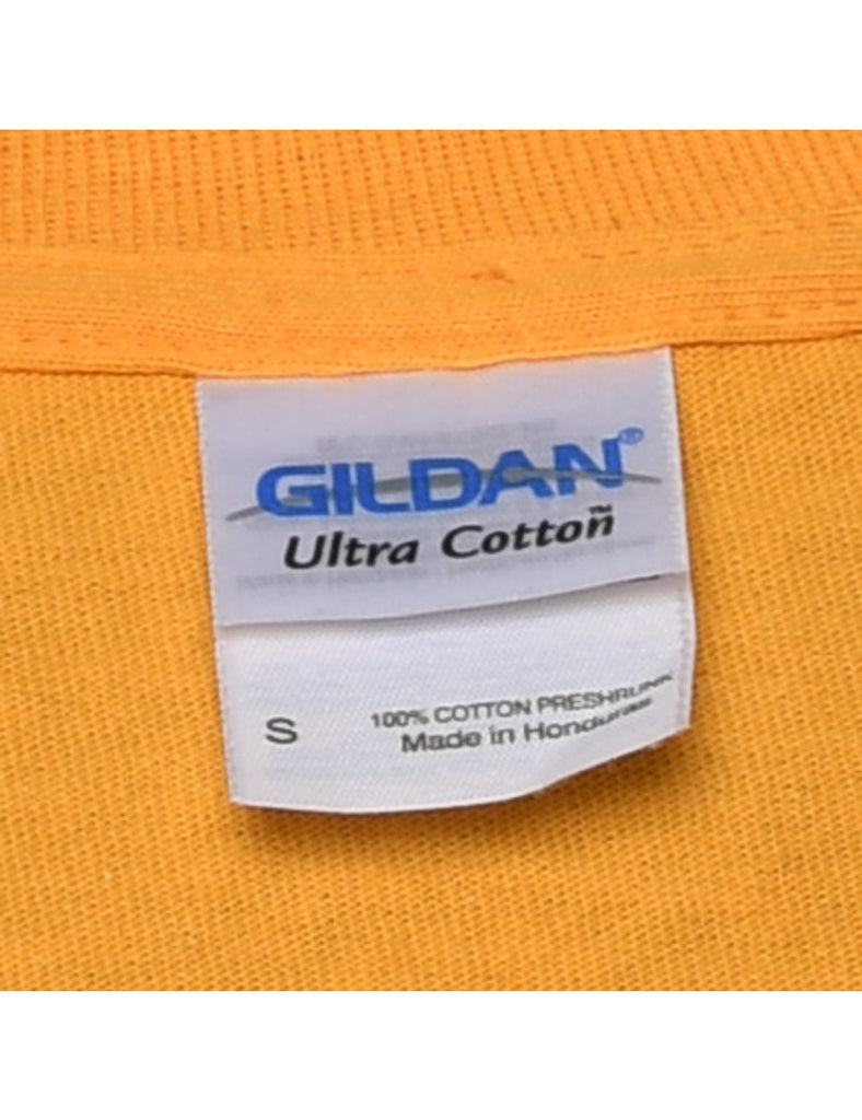 Mustard Plain T-shirt - S