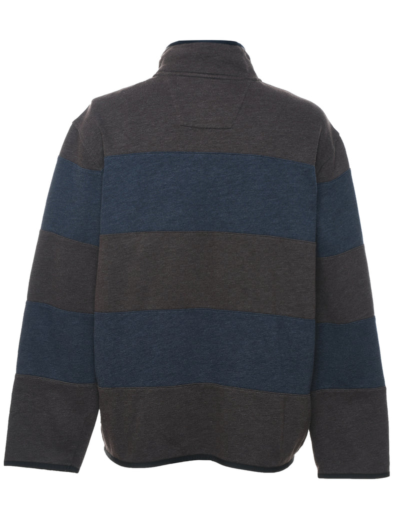 Nautica Colour Block Grey & Navy Sweatshirt - XL