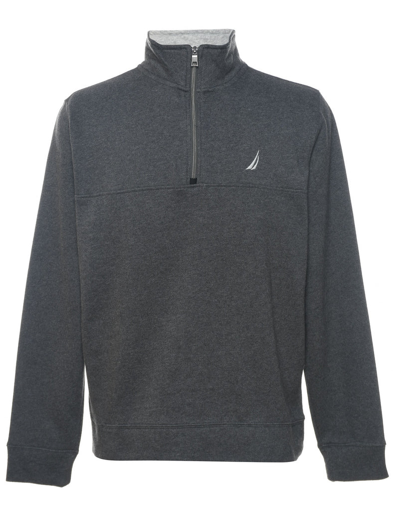 Nautica Dark Grey Plain Sweatshirt - M
