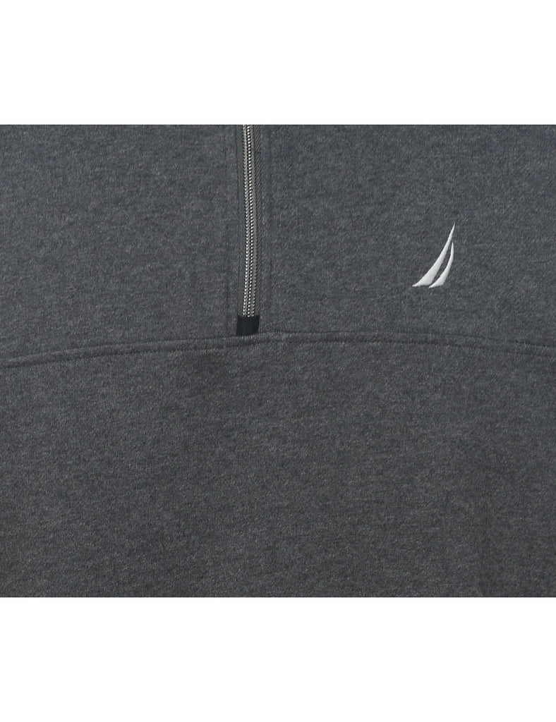 Nautica Dark Grey Plain Sweatshirt - M