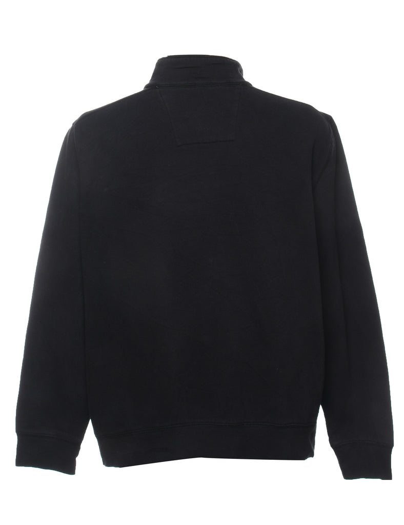 Nautica Plain Black Sweatshirt - L