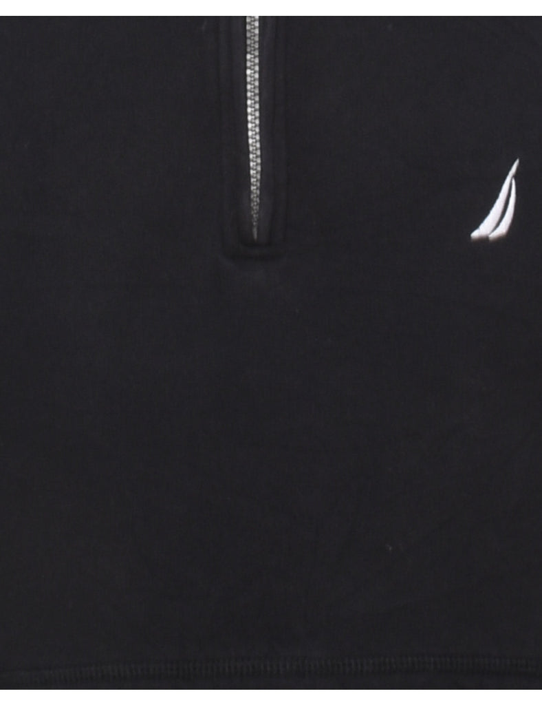 Nautica Plain Black Sweatshirt - L