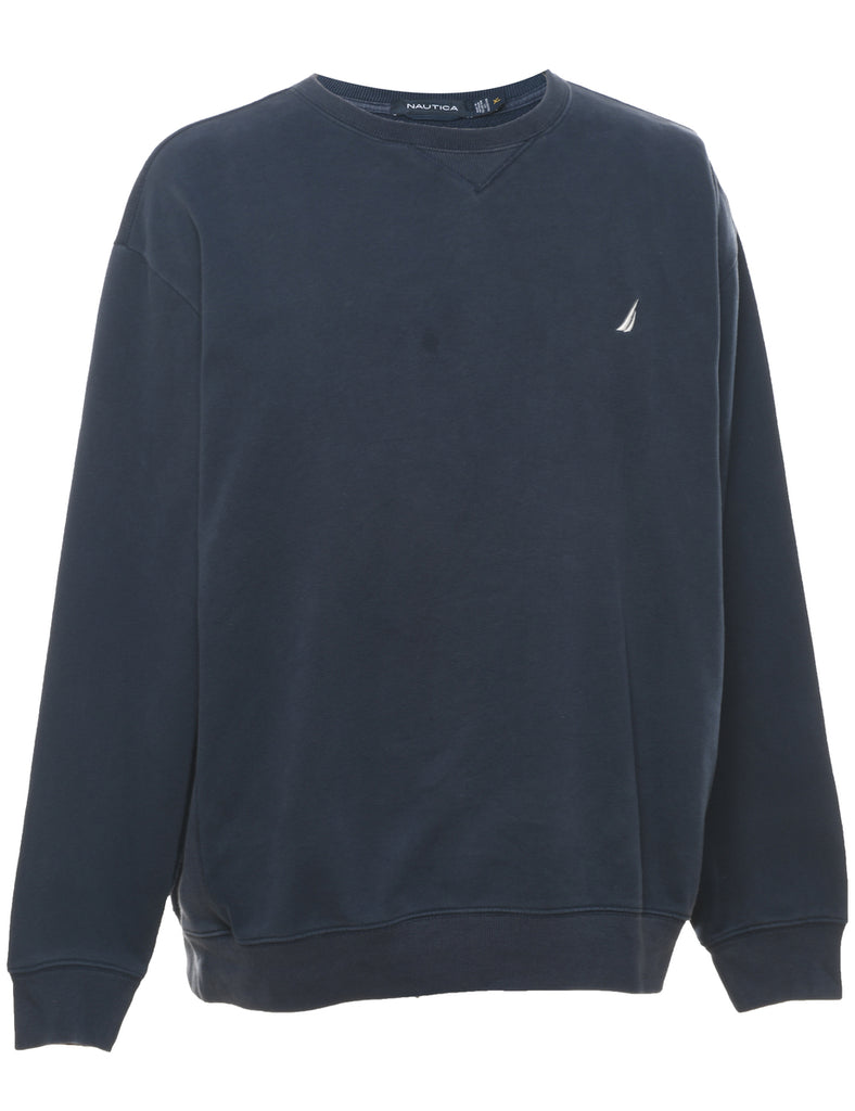 Nautica Plain Navy Sweatshirt - XL