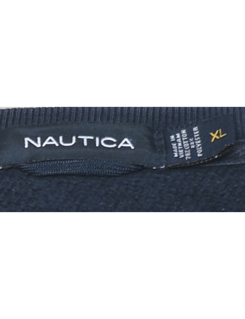 Nautica Plain Navy Sweatshirt - XL