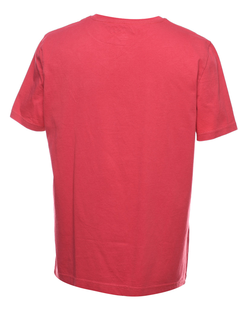 Nautica Plain Pink T-shirt - M