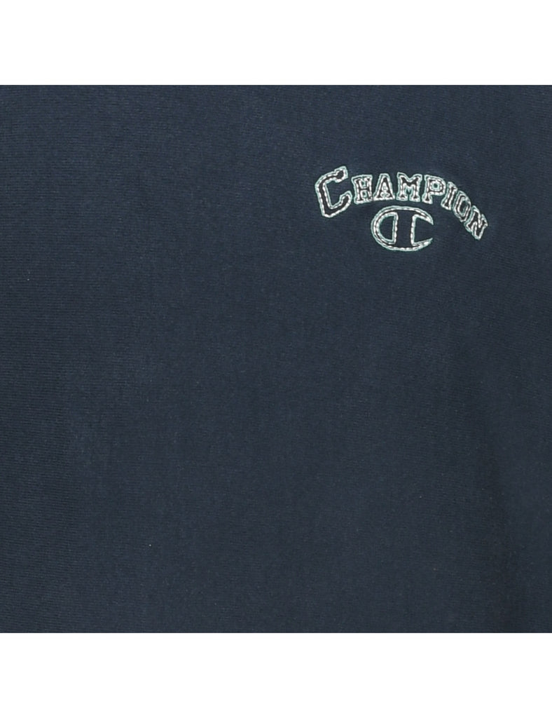 Navy Champion Reverse Weave Plain Sweatshirt - XXL