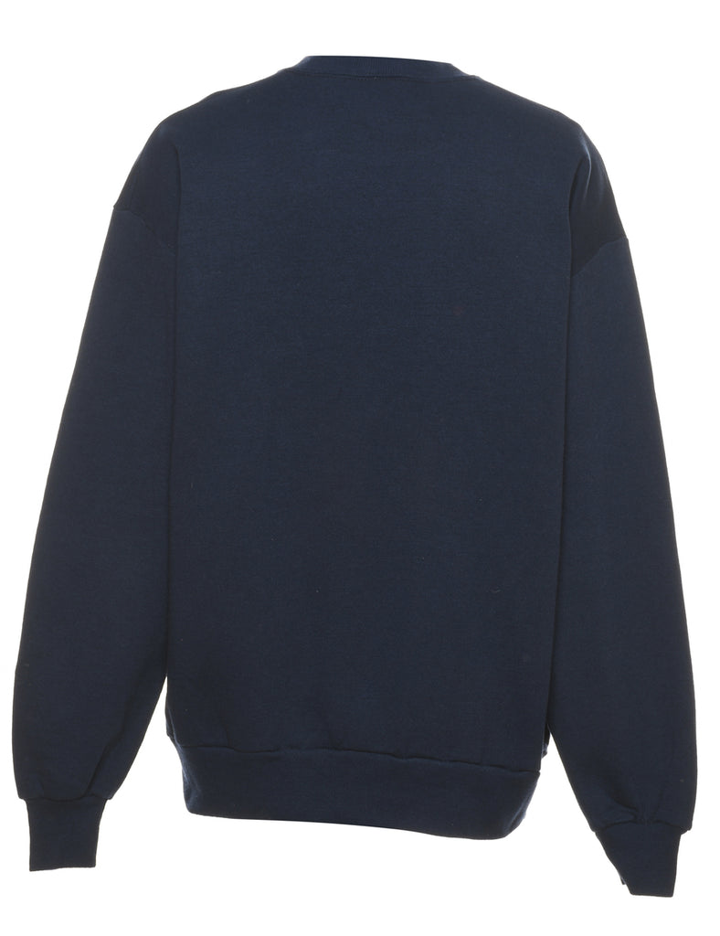 Navy Christmas Sweatshirt - L