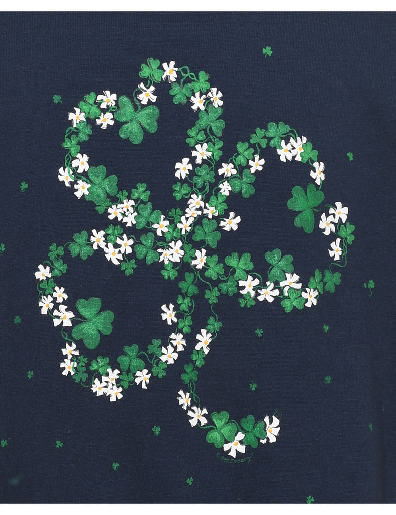 Navy Christmas Sweatshirt - L