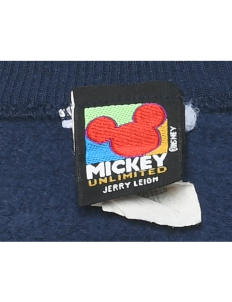 Navy Micky Mouse Christmas Sweatshirt - XXL