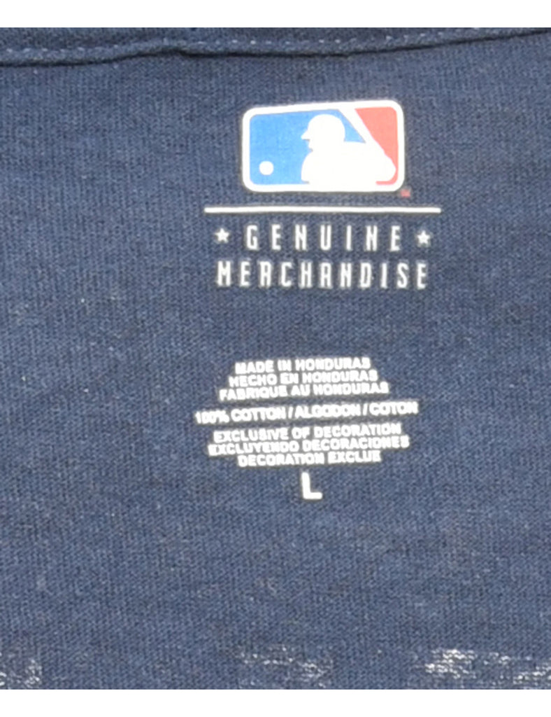 Navy Papelbon Baseball Printed T-shirt - L