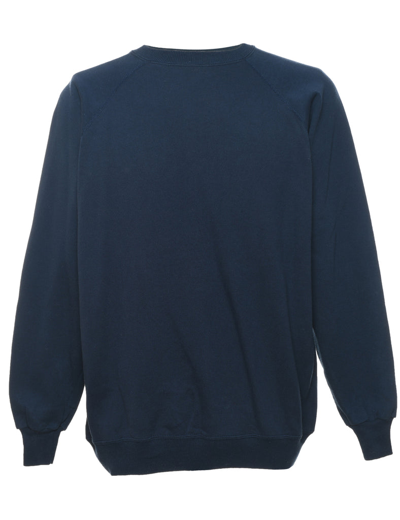Navy Plain Sweatshirt - XL