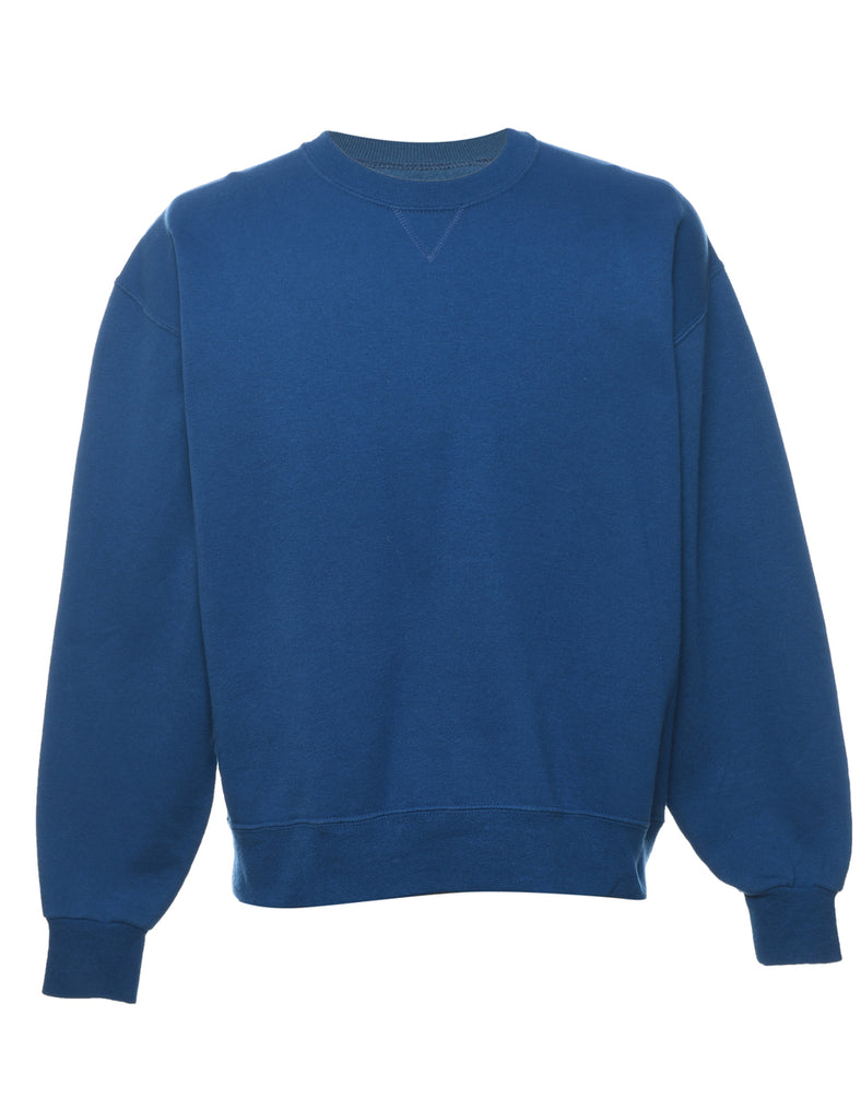 Navy Plain Sweatshirt - L