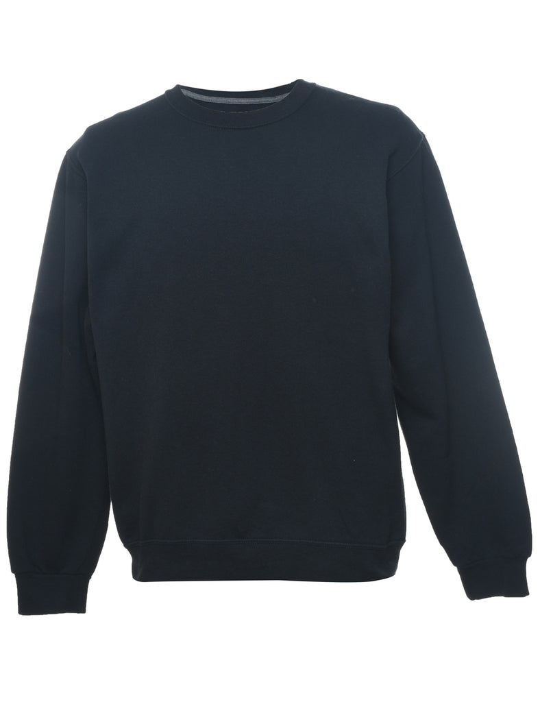 Navy Plain Sweatshirt - M