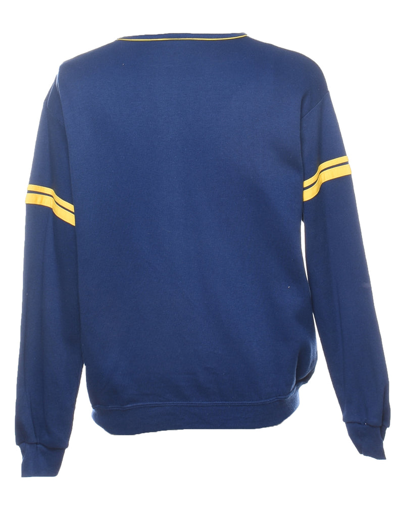 Navy Plain Sweatshirt - L