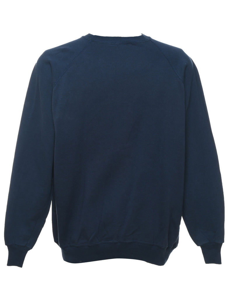 Navy Plain Sweatshirt - XL