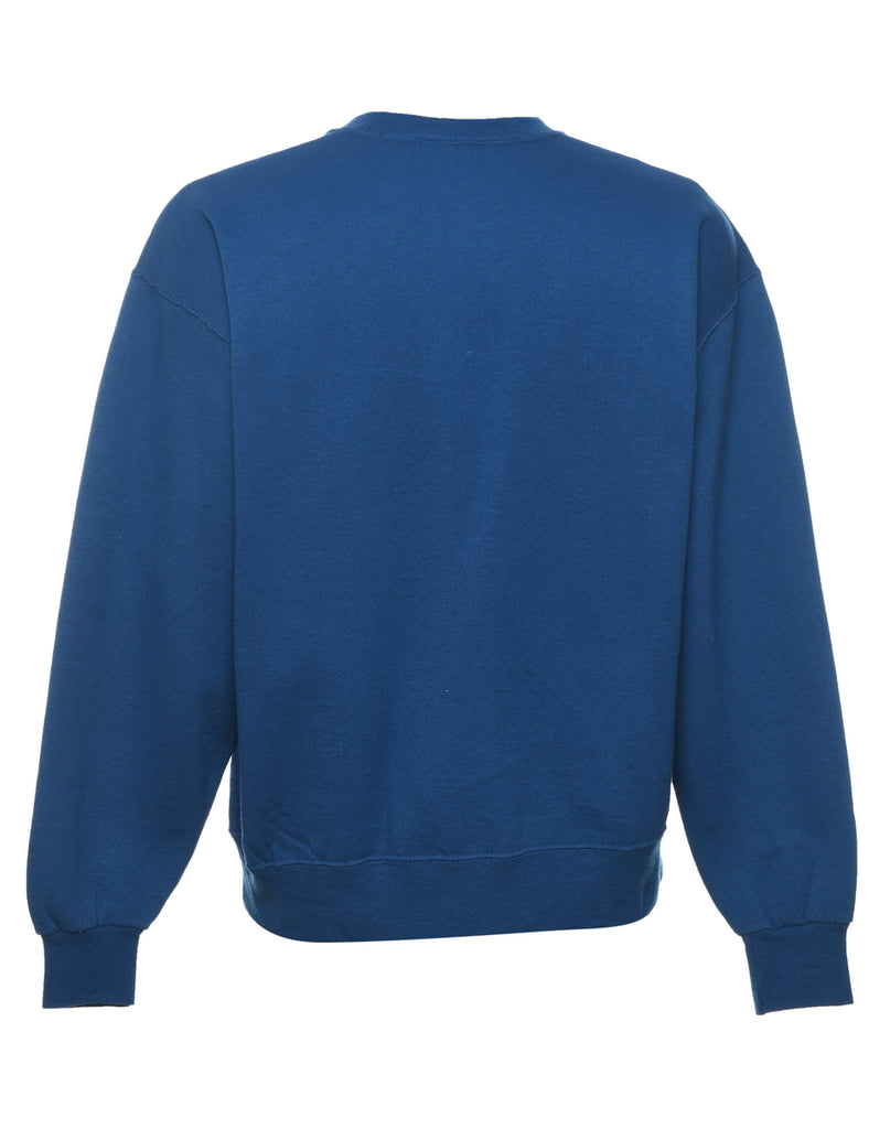 Navy Plain Sweatshirt - L