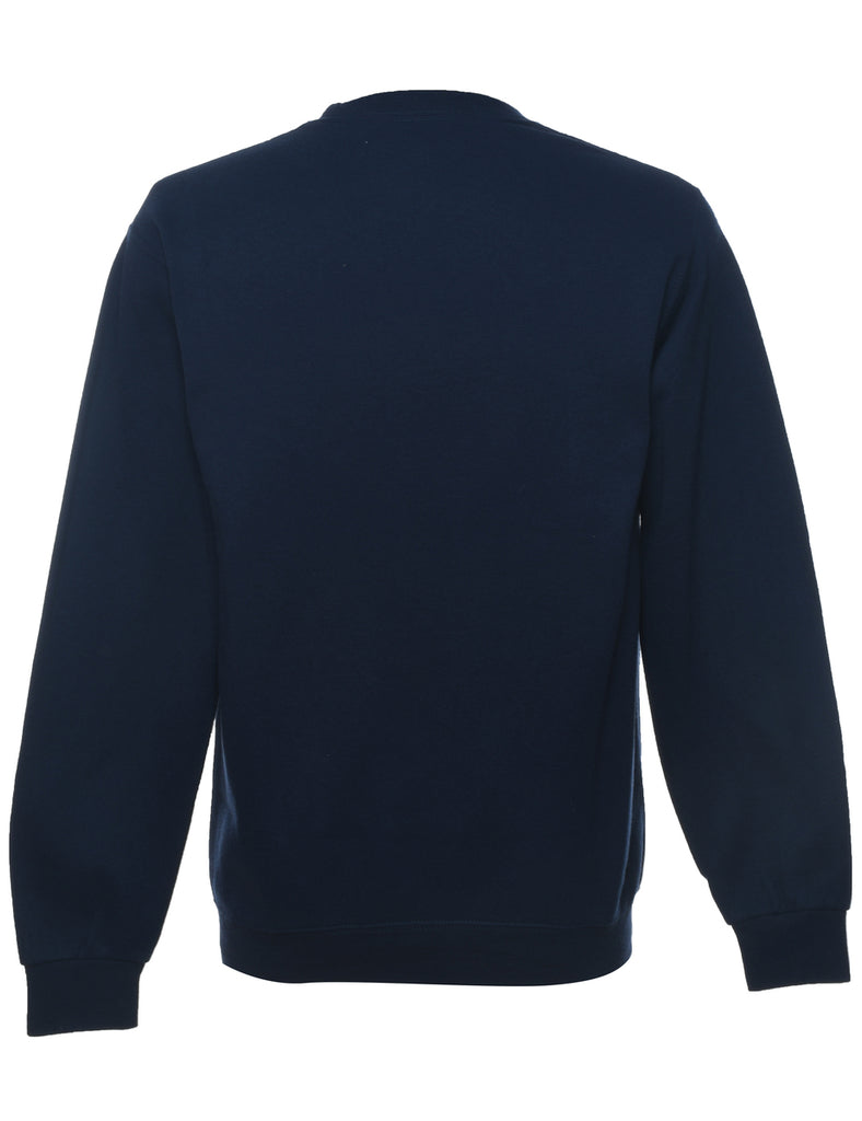 Navy Plain Sweatshirt - M