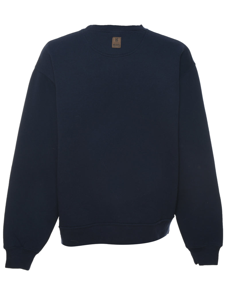 Navy Plain Sweatshirt - L
