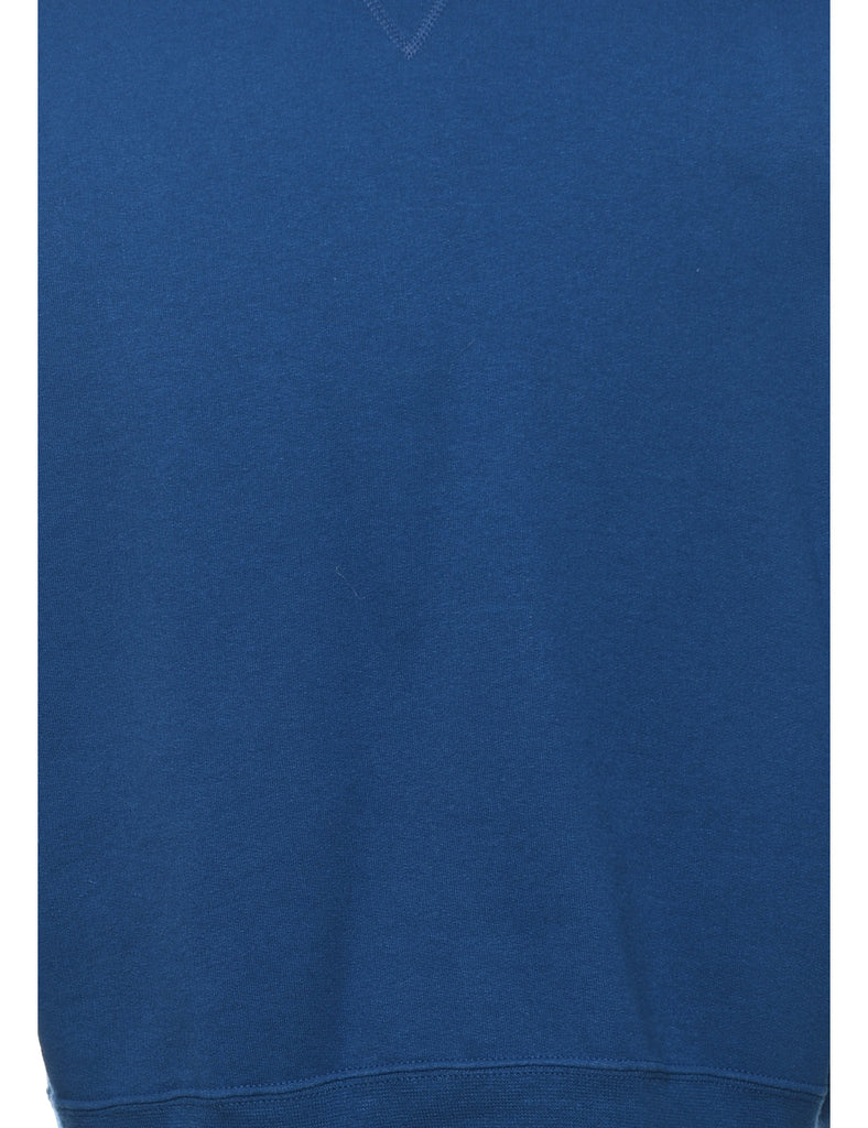 Navy Plain Sweatshirt - L
