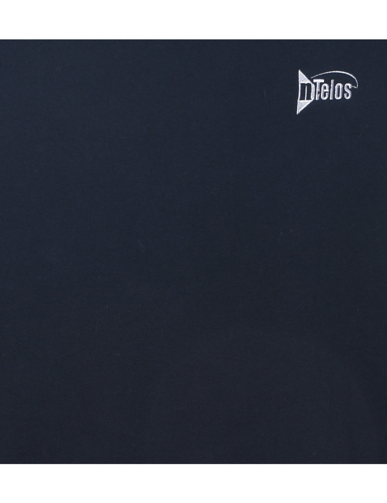 Navy Plain Sweatshirt - L