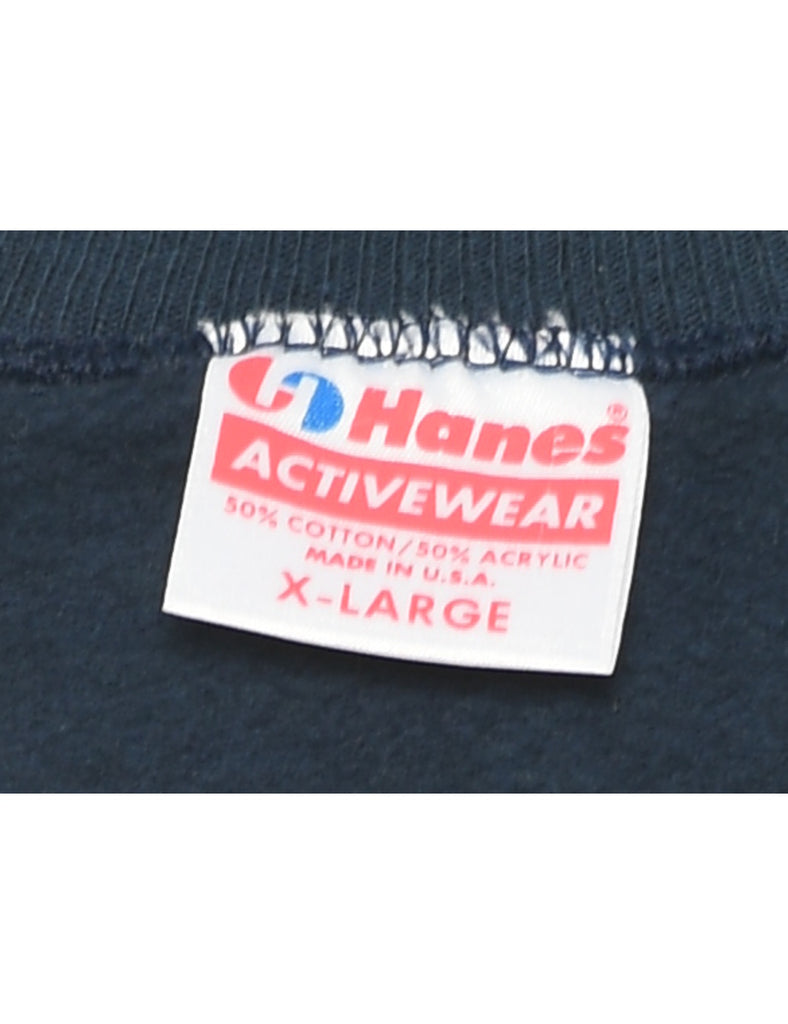 Navy Plain Sweatshirt - XL