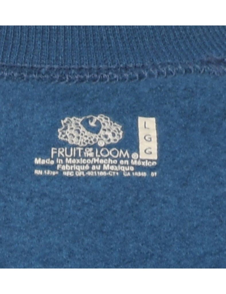 Navy Plain Sweatshirt - L