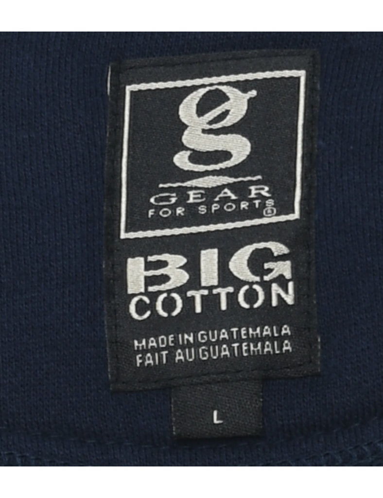 Navy Plain Sweatshirt - L