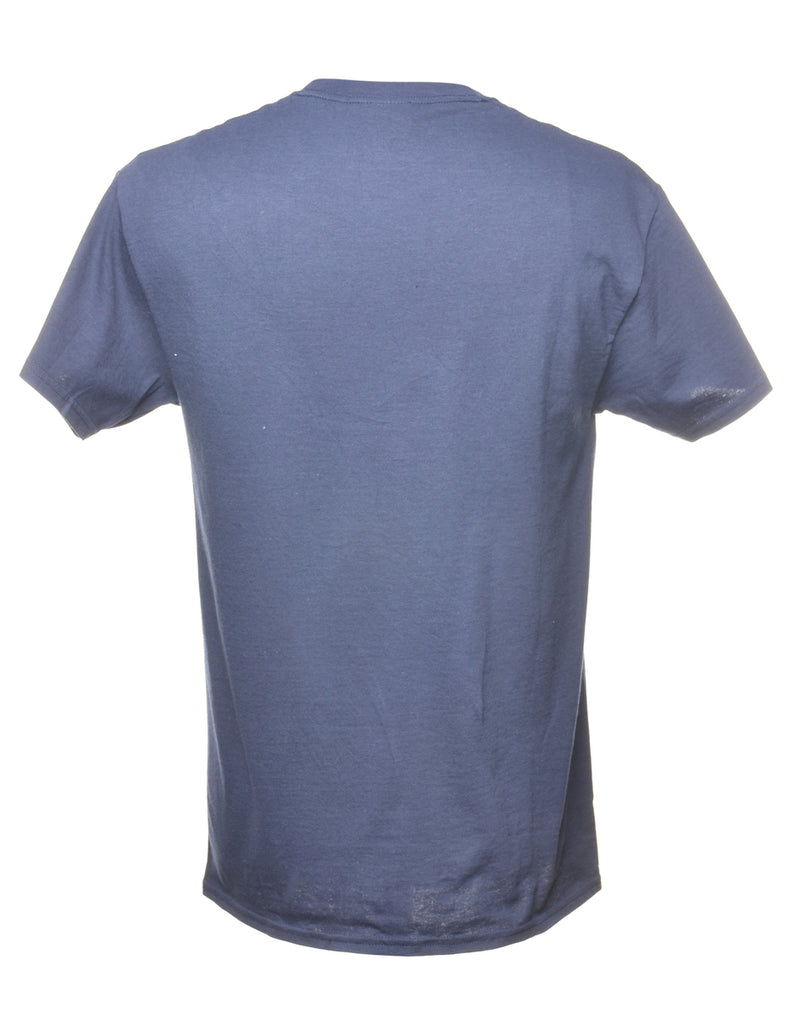 Navy Plain T-shirt - M