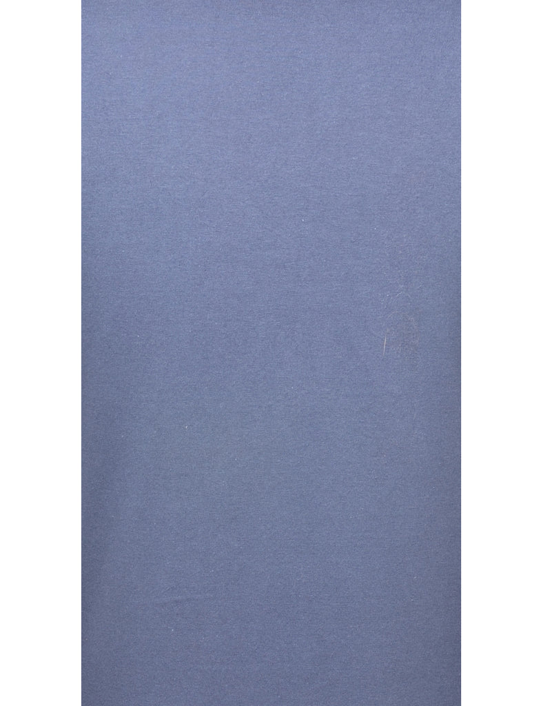 Navy Plain T-shirt - M