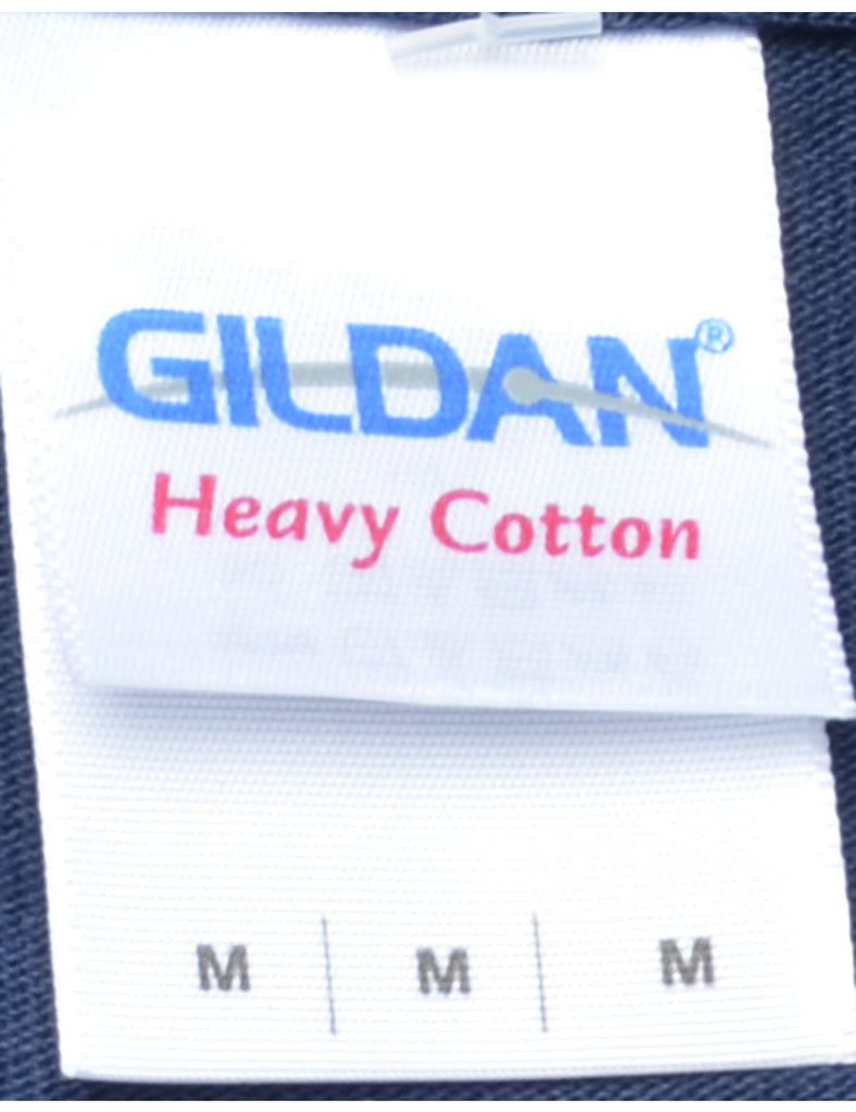 Navy Plain T-shirt - M