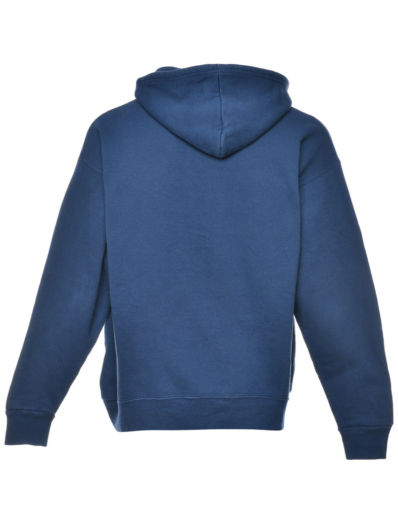 Navy Printed Hoodie - XL