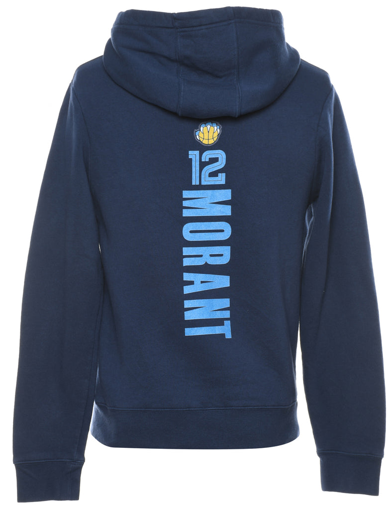 Navy Printed Sweatshirt - S