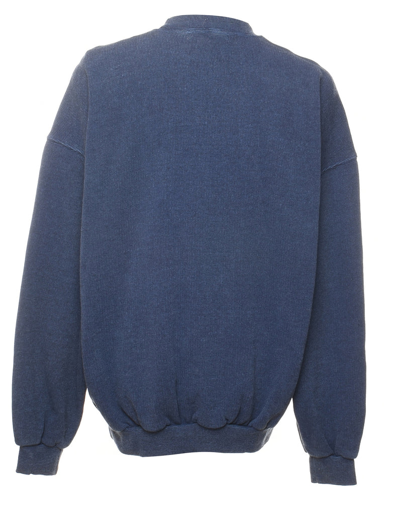 Navy Printed Sweatshirt - XL