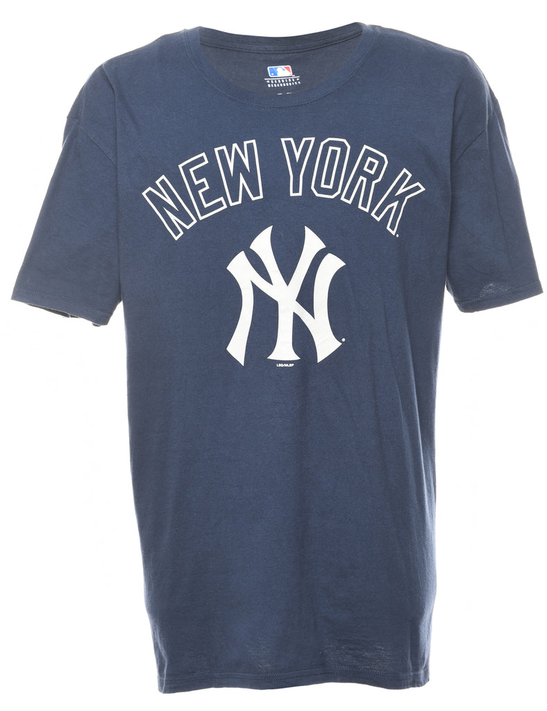 Navy & Red MLBP New York Sports T-shirt - XL