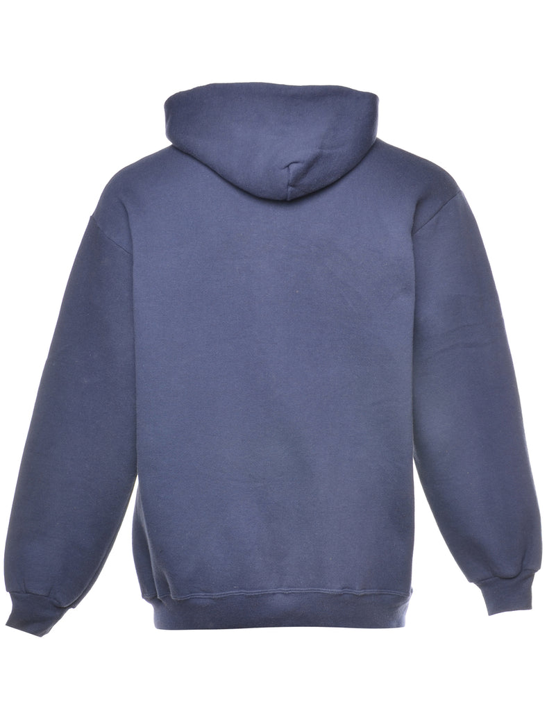 Navy West Virginia Printed Hoodie - M