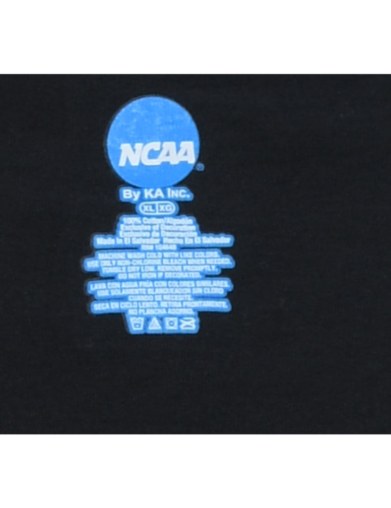 NCAA Oregon State Beavers Printed Black & Orange T-shirt - XL