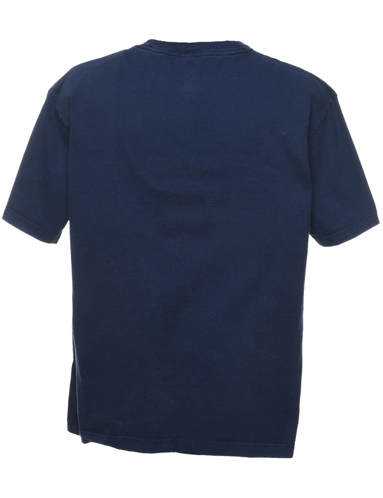 NCAA ZIPS Navy Printed T-shirt - L