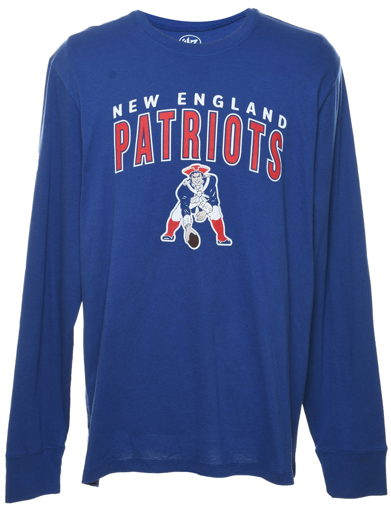 New England Patriots Navy & Red Printed T-shirt - XL