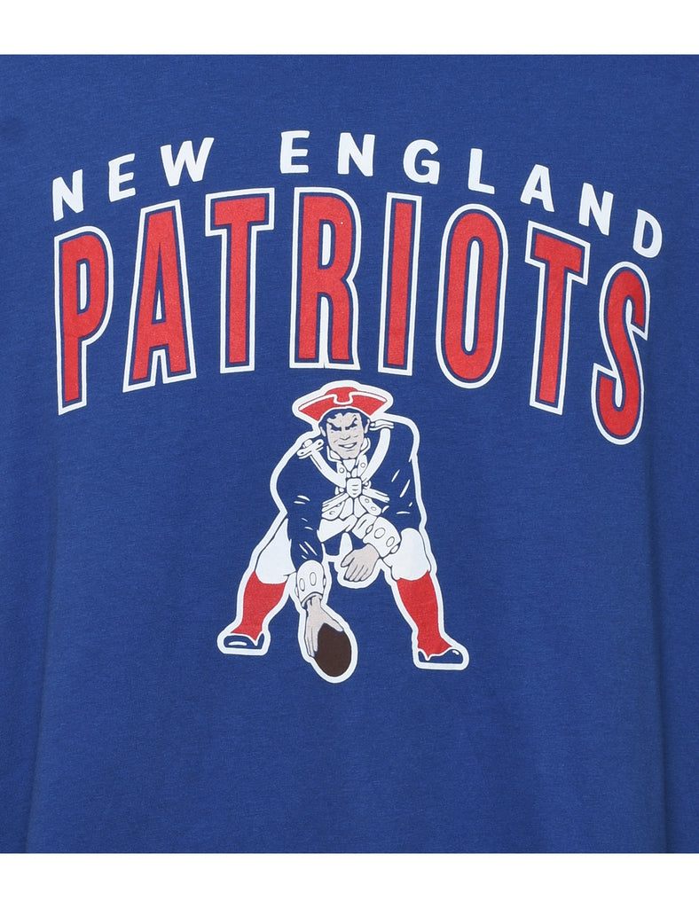 New England Patriots Navy & Red Printed T-shirt - XL