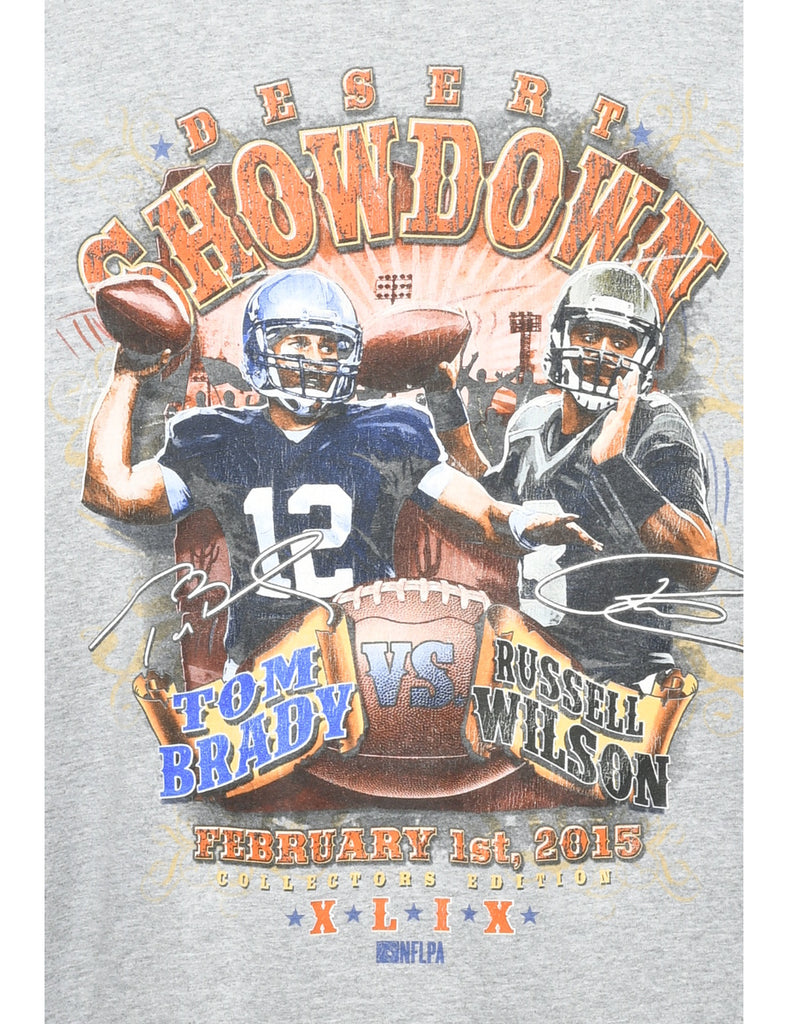 NFL Football Printed T-shirt - L