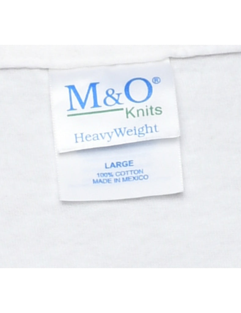 NFL Super Bowl Football Printed T-shirt - L